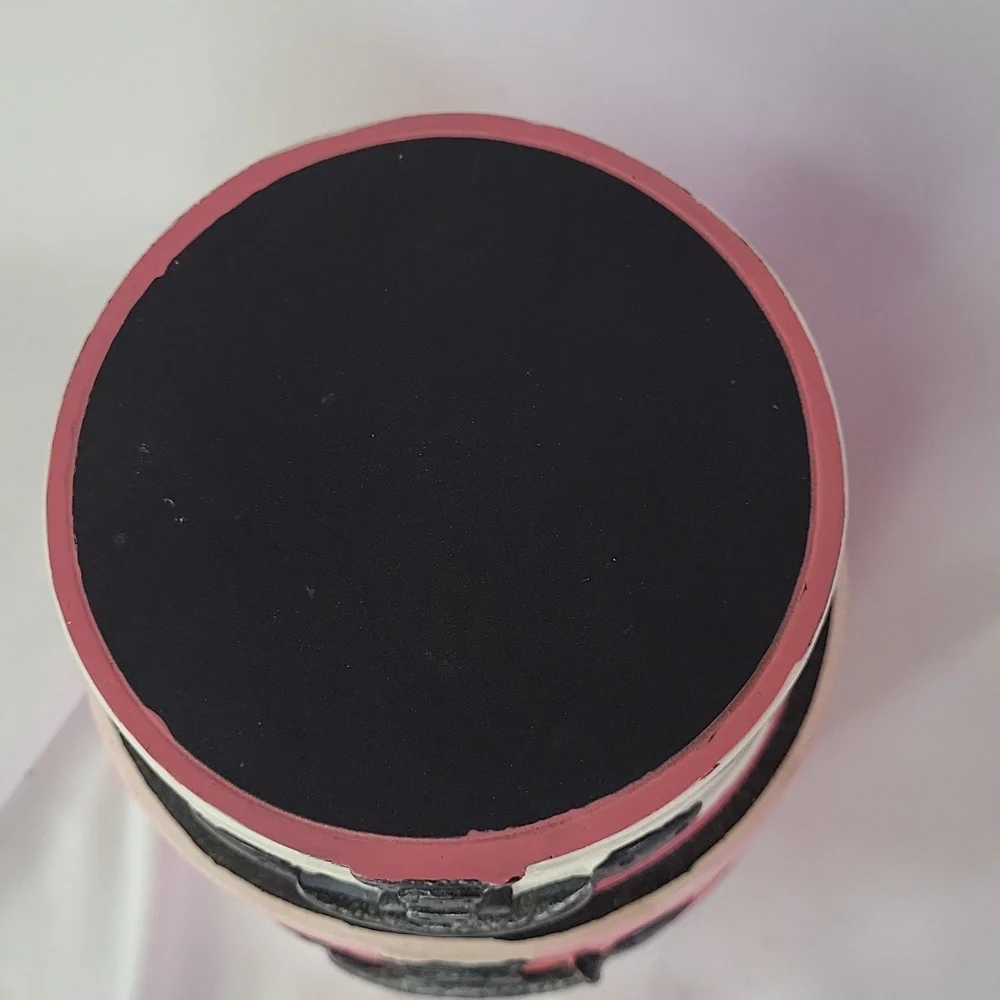 Cotton ball jar Shopping Spree Sears 2006 Pink black decor 4 x 4